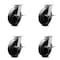 Service Caster 8 Inch Kingpinless Glass Filled Nylon Wheel Swivel Caster Set with Brakes SCC SCC-KP30S820-GFNR-SLB-4 - alternate 1